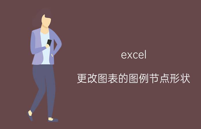 excel 更改图表的图例节点形状 excel单元格快速加横线的快捷键？